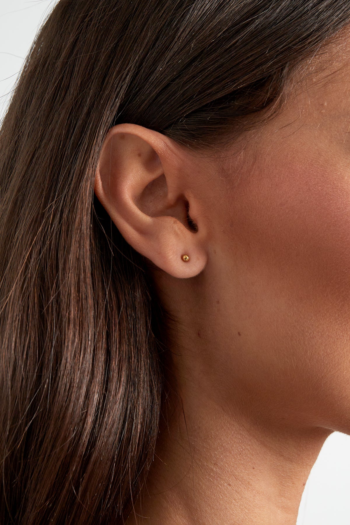 damen ohrstecker dot midi | edelstahl | goldfarbe