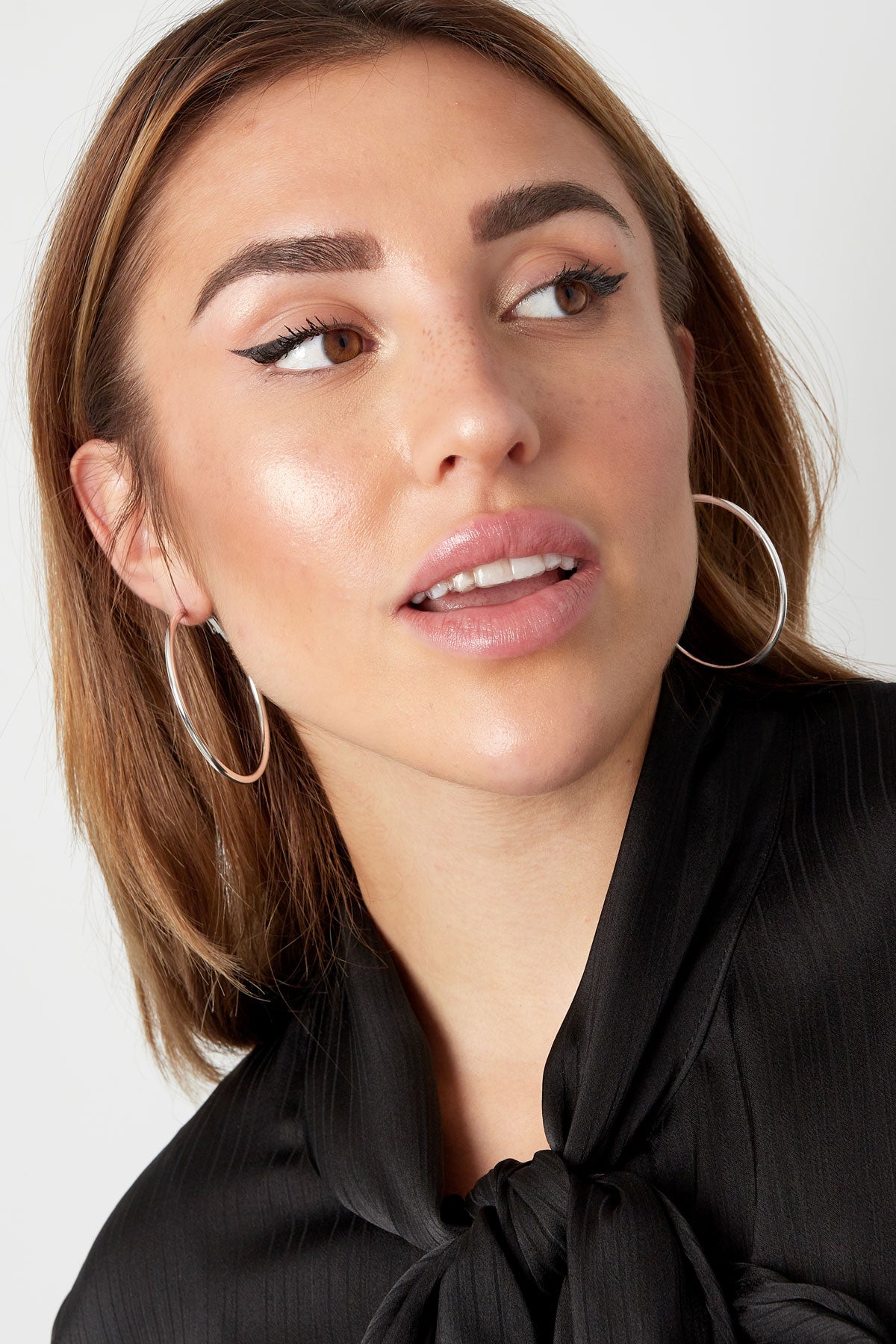 damen creolen gross | edelstahl | goldfarbe