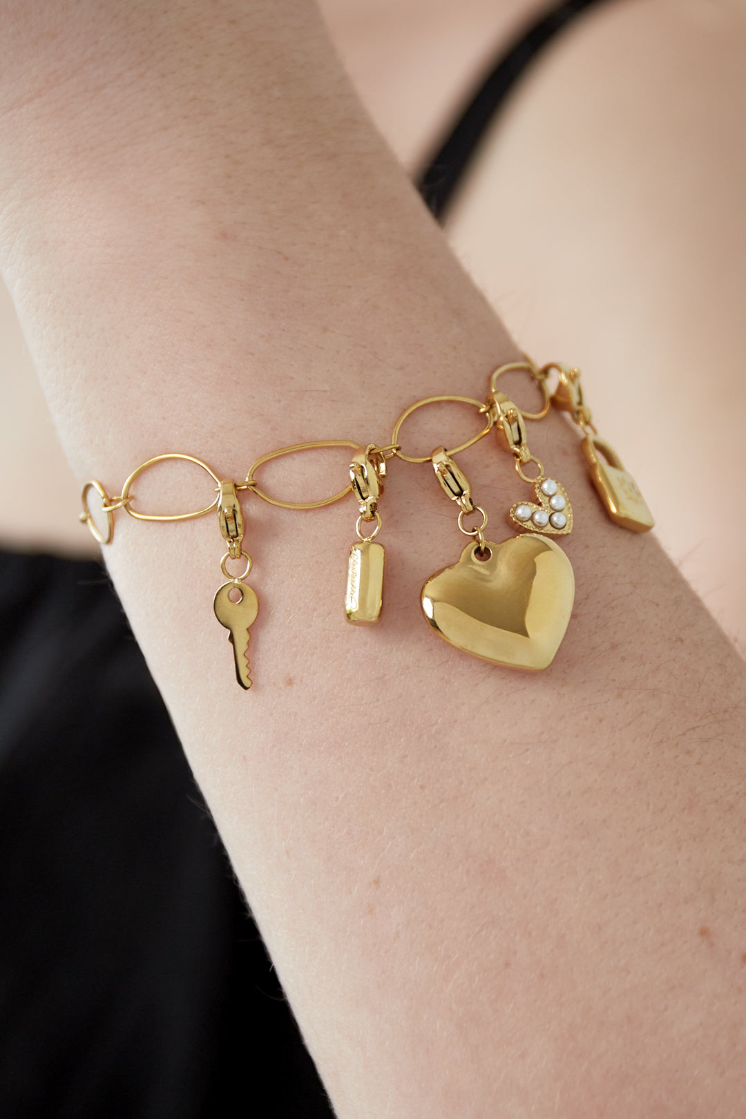 großes herz diy armband