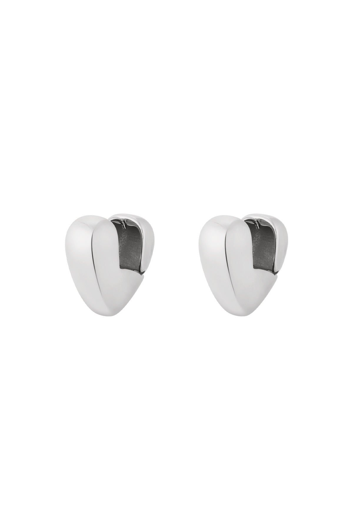 damen herzohrringe 14k vergoldet | edelstahl | gold & silber