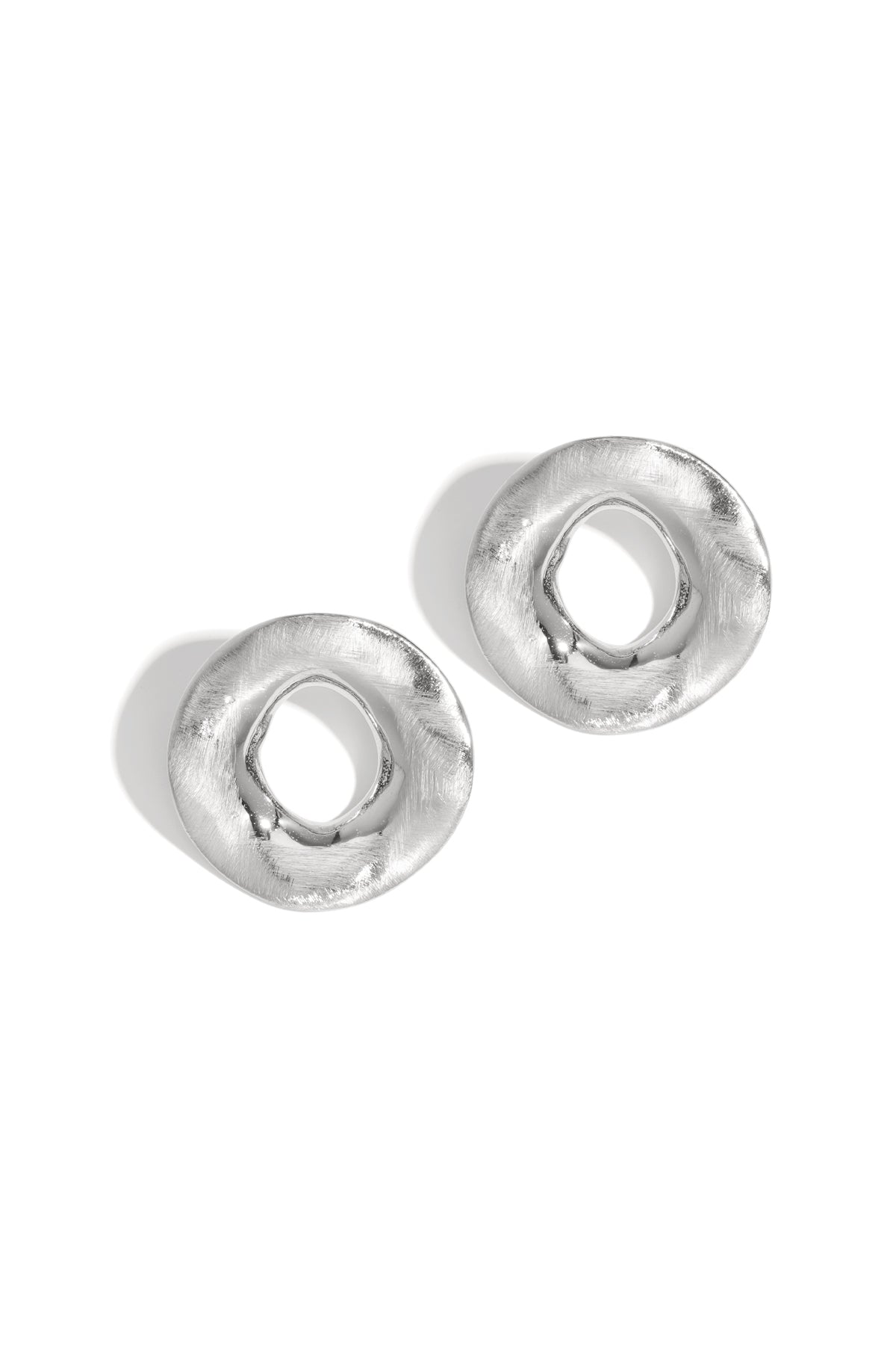 damen ohrstecker kreis schlicht | edelstahl 304s | gold & silber