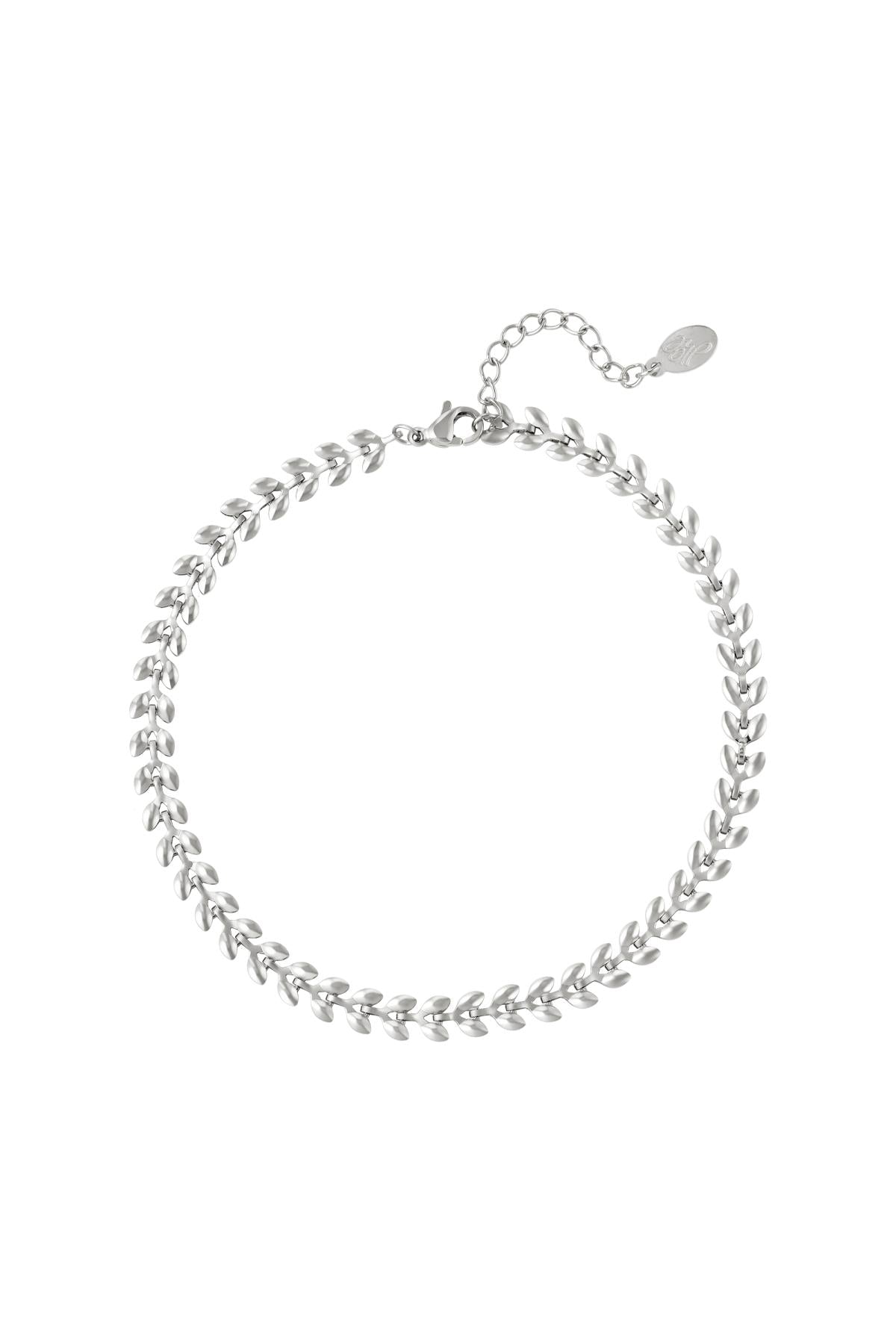 damen fußkette blätter anhänger | edelstahl | goldfarbe & silberfarbe