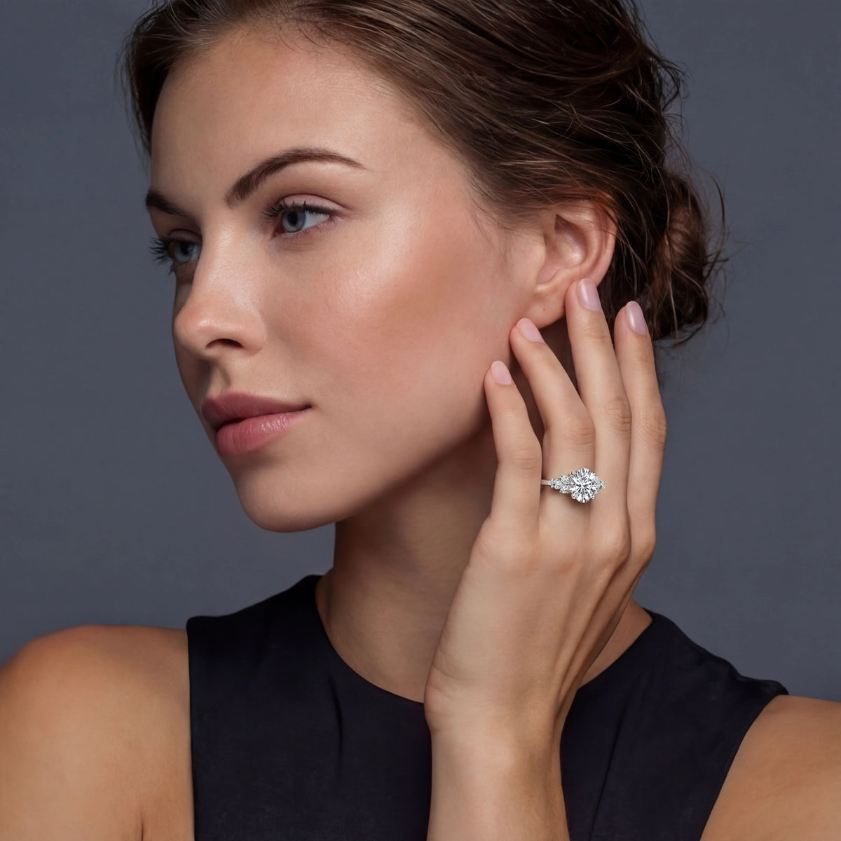 seraphine ring – moissanit, 925er silber
