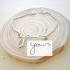 Actual Handwriting Custom Name Bracelet