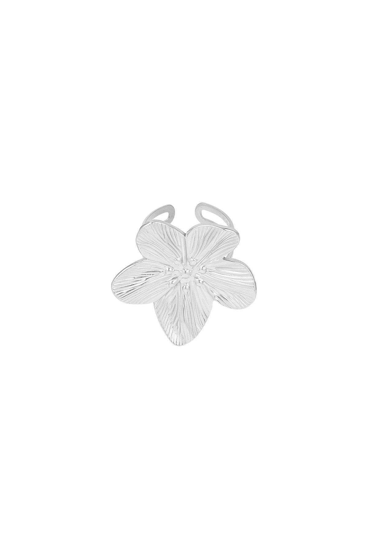 damen ring blütenblatt zart | edelstahl | gold-/silberfarbe