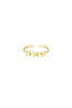 Damen Ring Amsterdam | 304S-Edelstahl | Goldfarbe & Silberfarbe