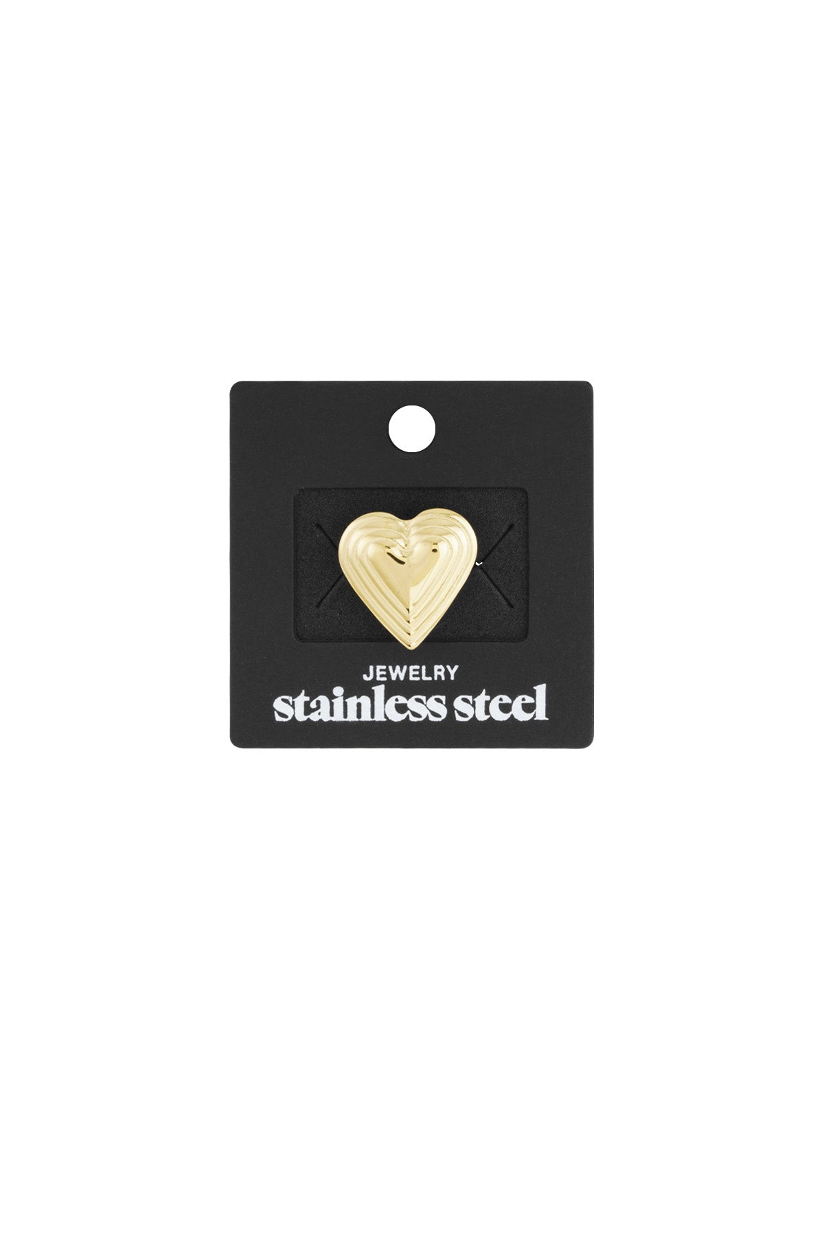 damen ring liebe symbol | edelstahl | goldfarbe