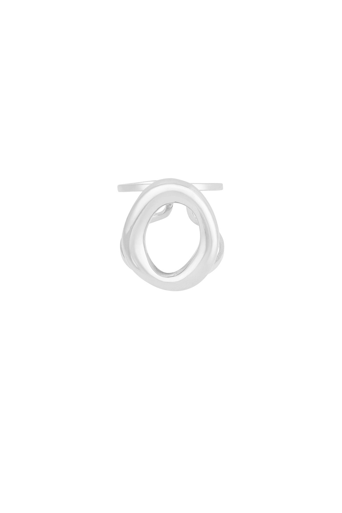 damen ring kreis rund | edelstahl | gold-/silberfarbe