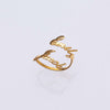 Customized Double Name Open Ring