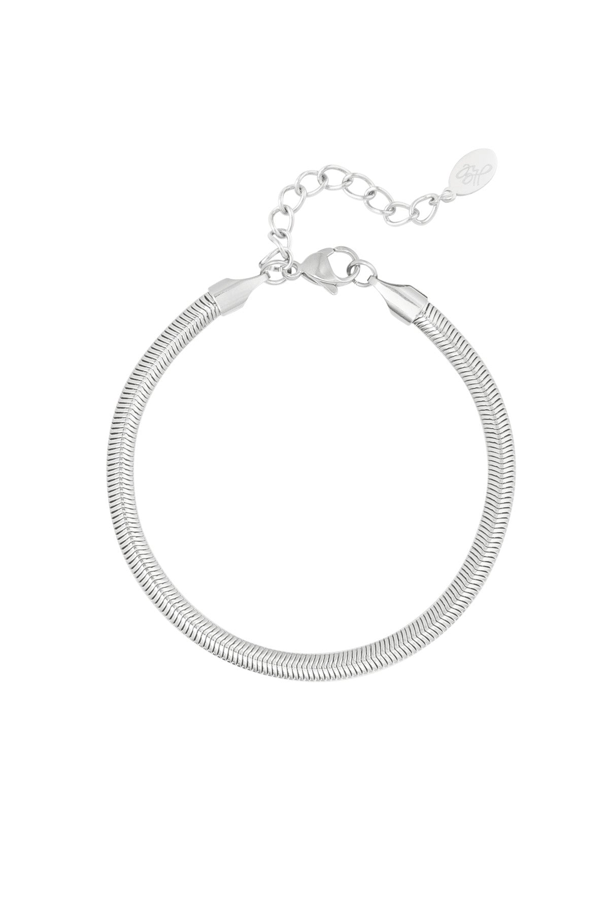 armband flach fischgrät schmal - 4.0mm