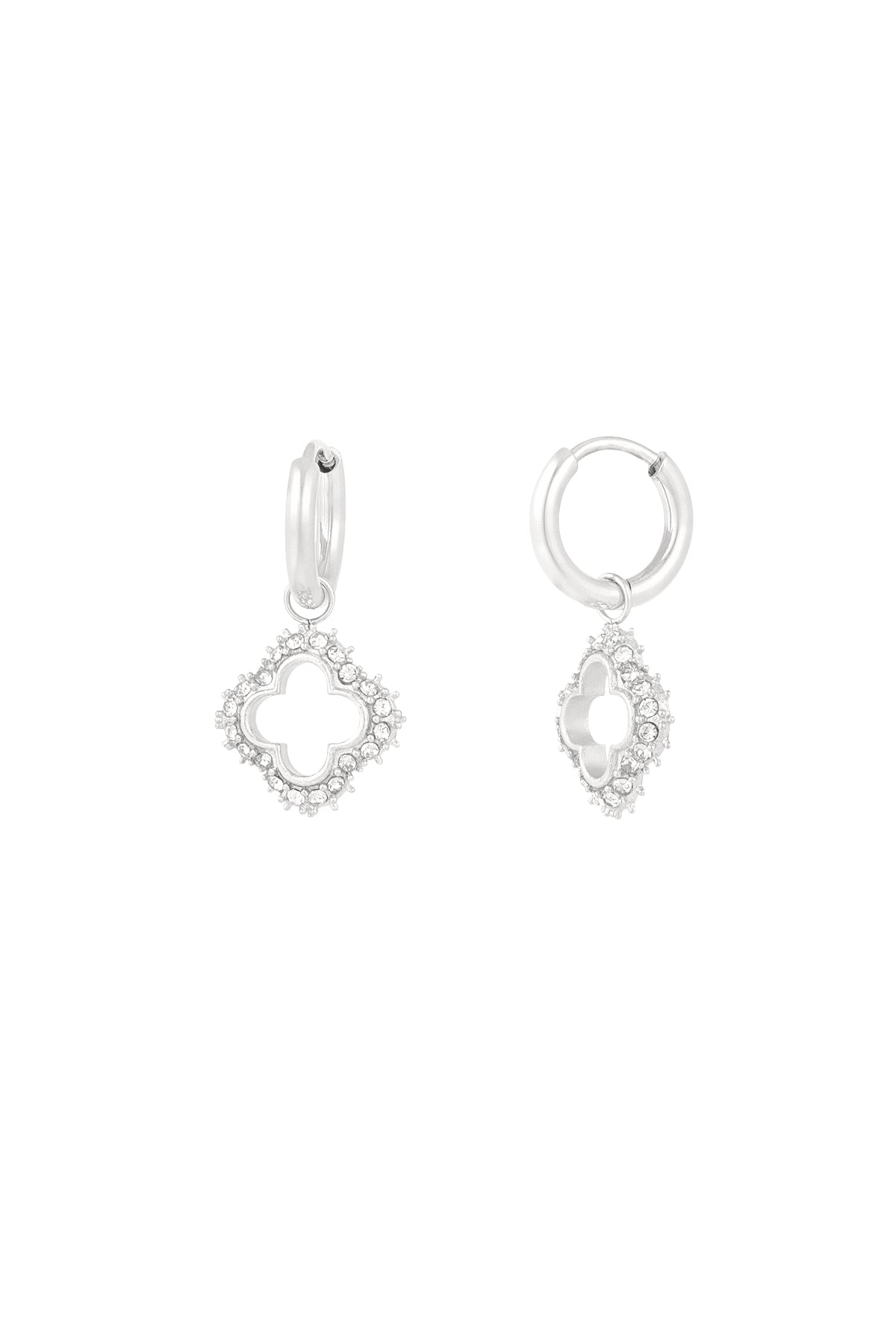 damen ohrringe glücksbringer diamant | edelstahl | gold & silber