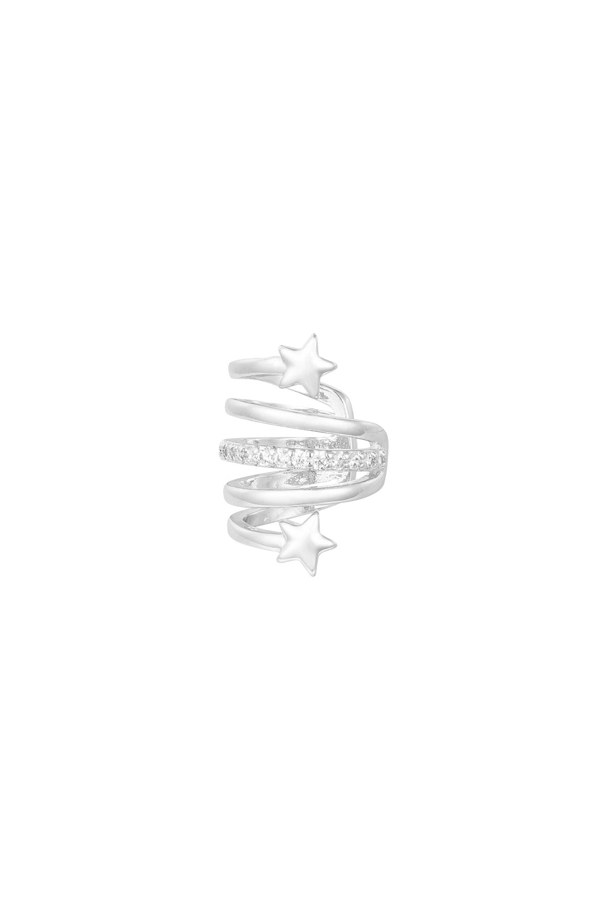 damen ohrstecker starlight zirkon | kupfer | gold & silber