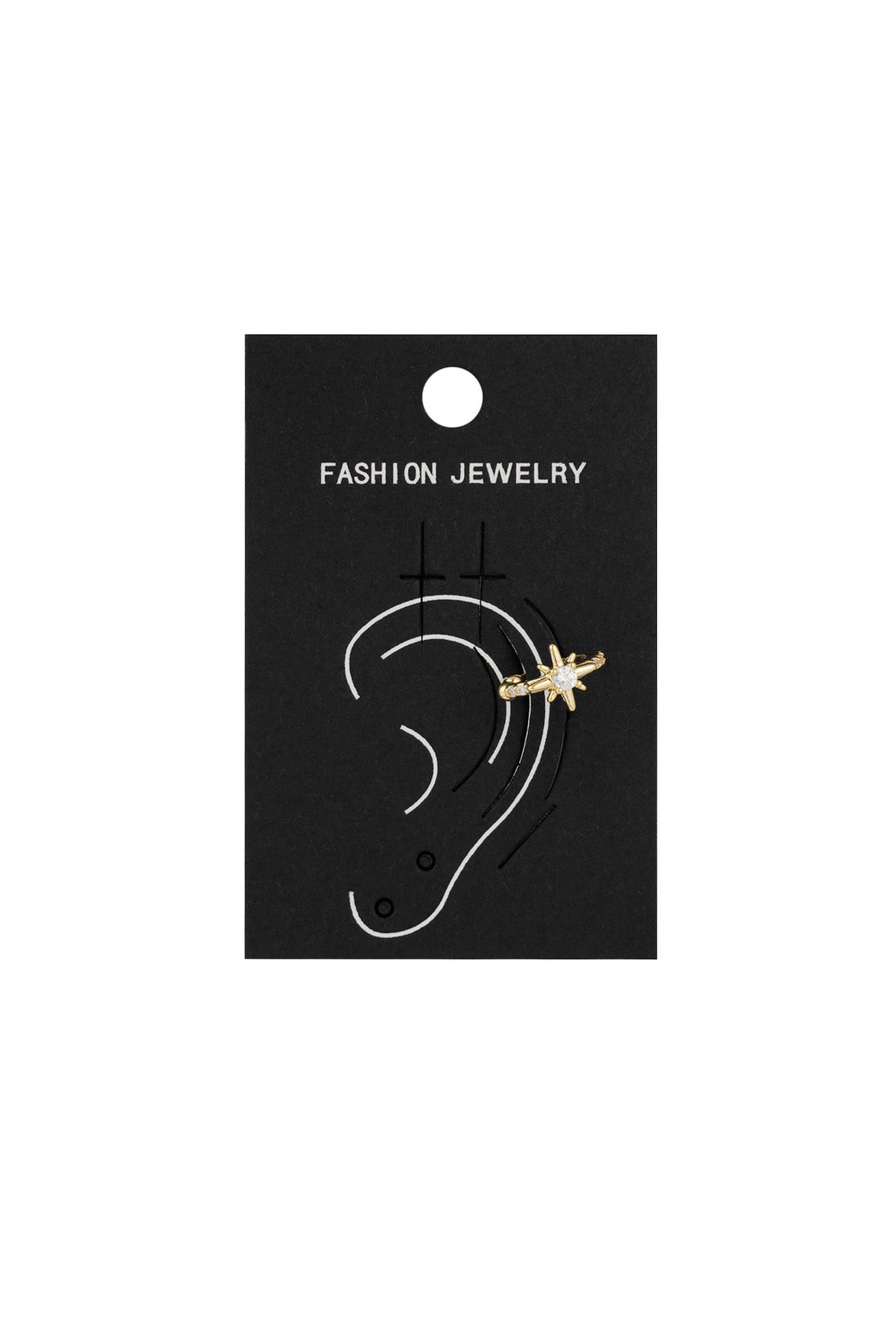 damen ohrstecker zirkonium fein | kupfer | goldfarbe