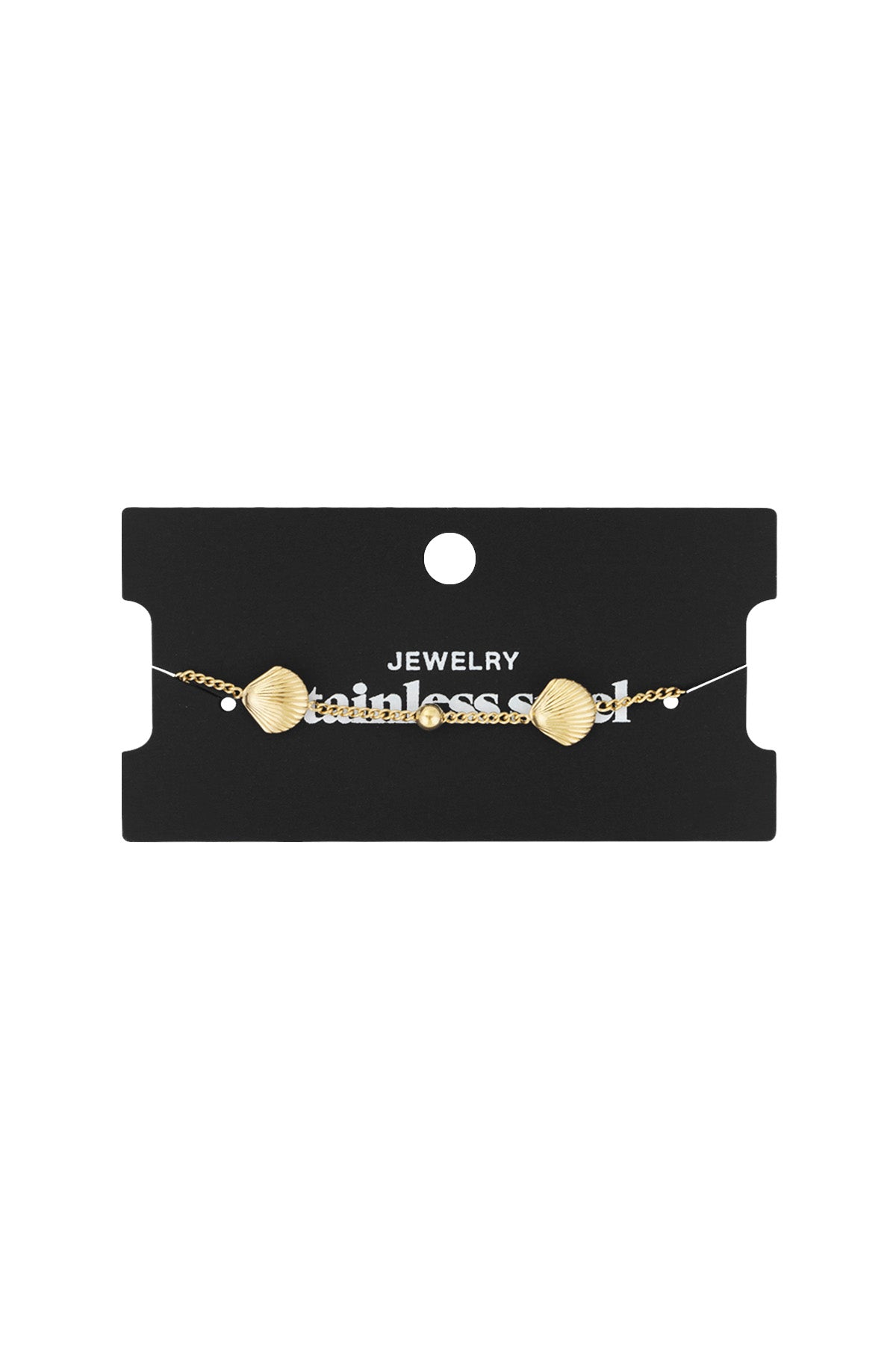 muschel-serenade-armband - goldfarben