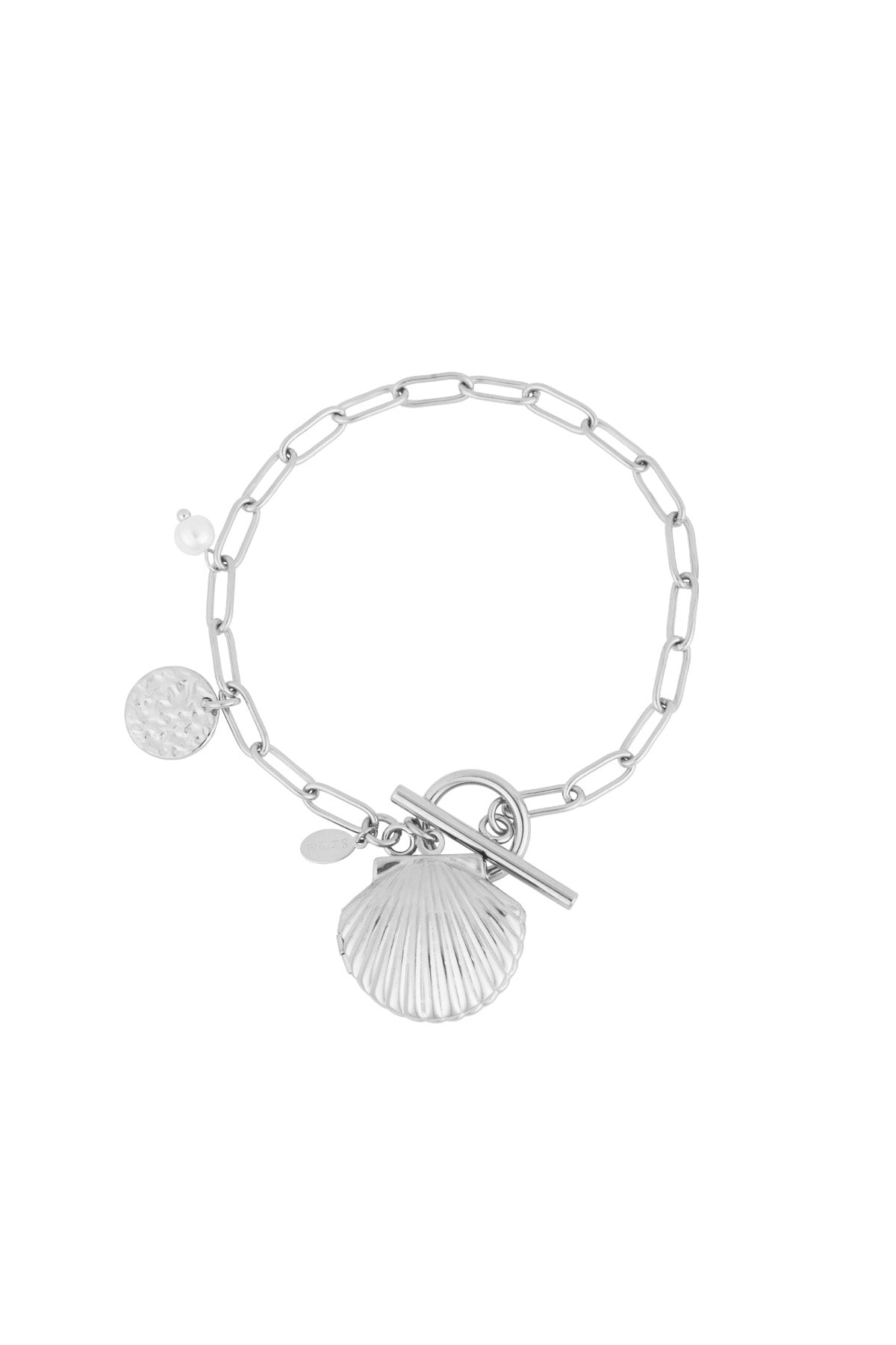 armband mit muschelanhänger - goldfarben