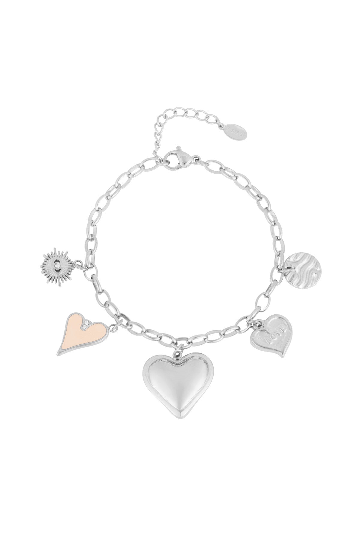 das love-charm-armband - goldfarben