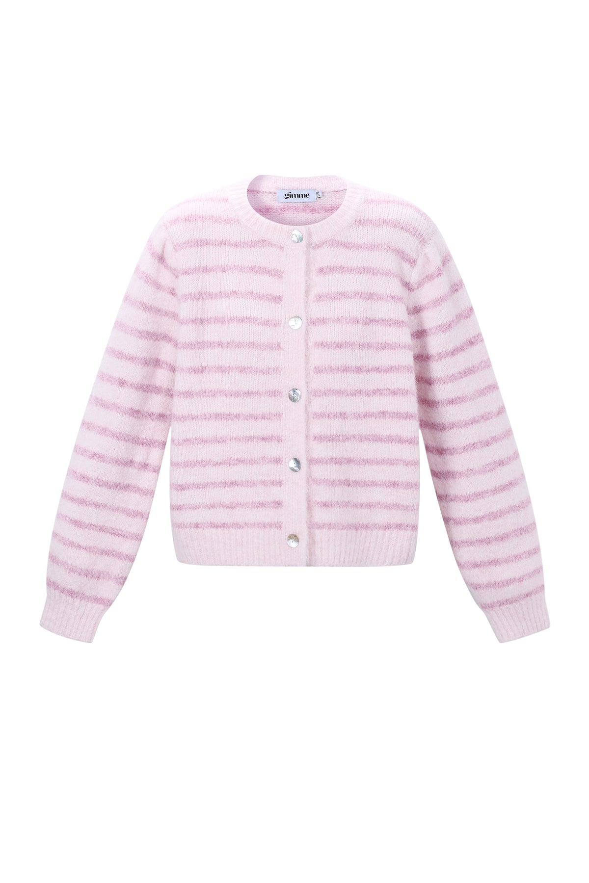 damen cardigan gestreift | polyester | mehrfarbig