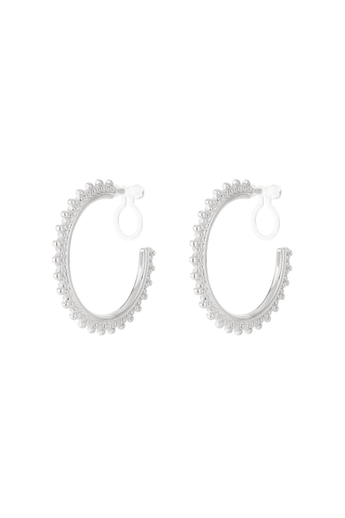 sunburst creolen-clip-ohrringe