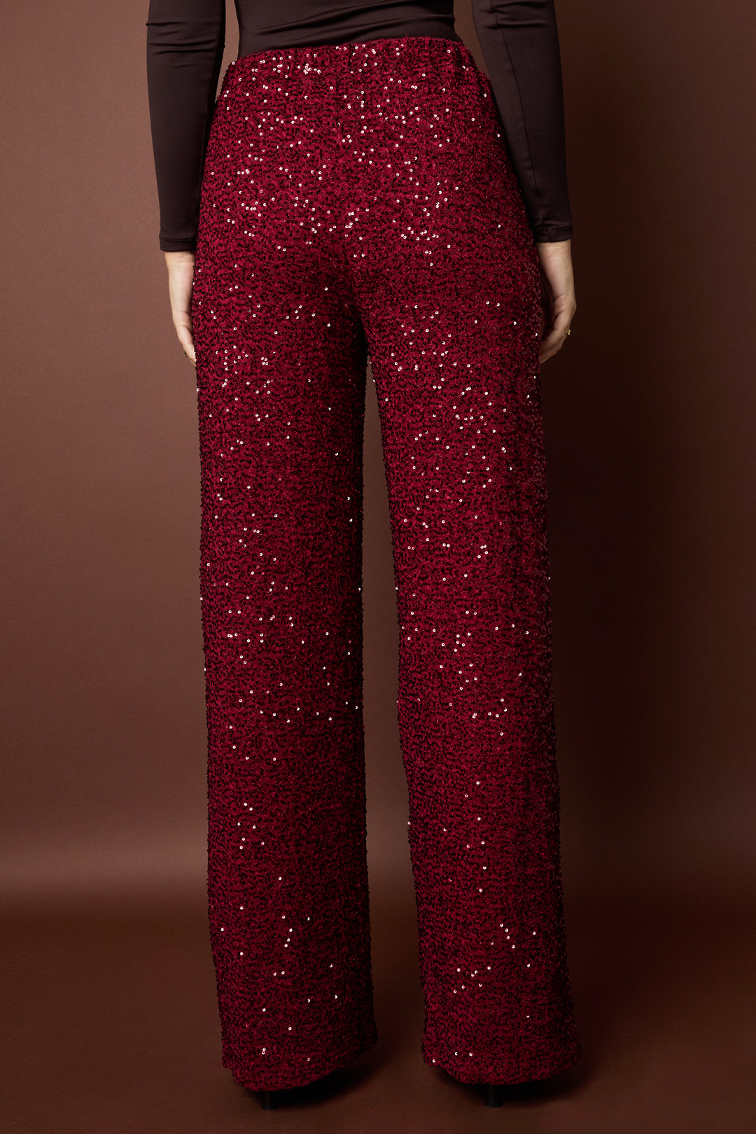 damen hose pailletten | polyester | mehrfarbig