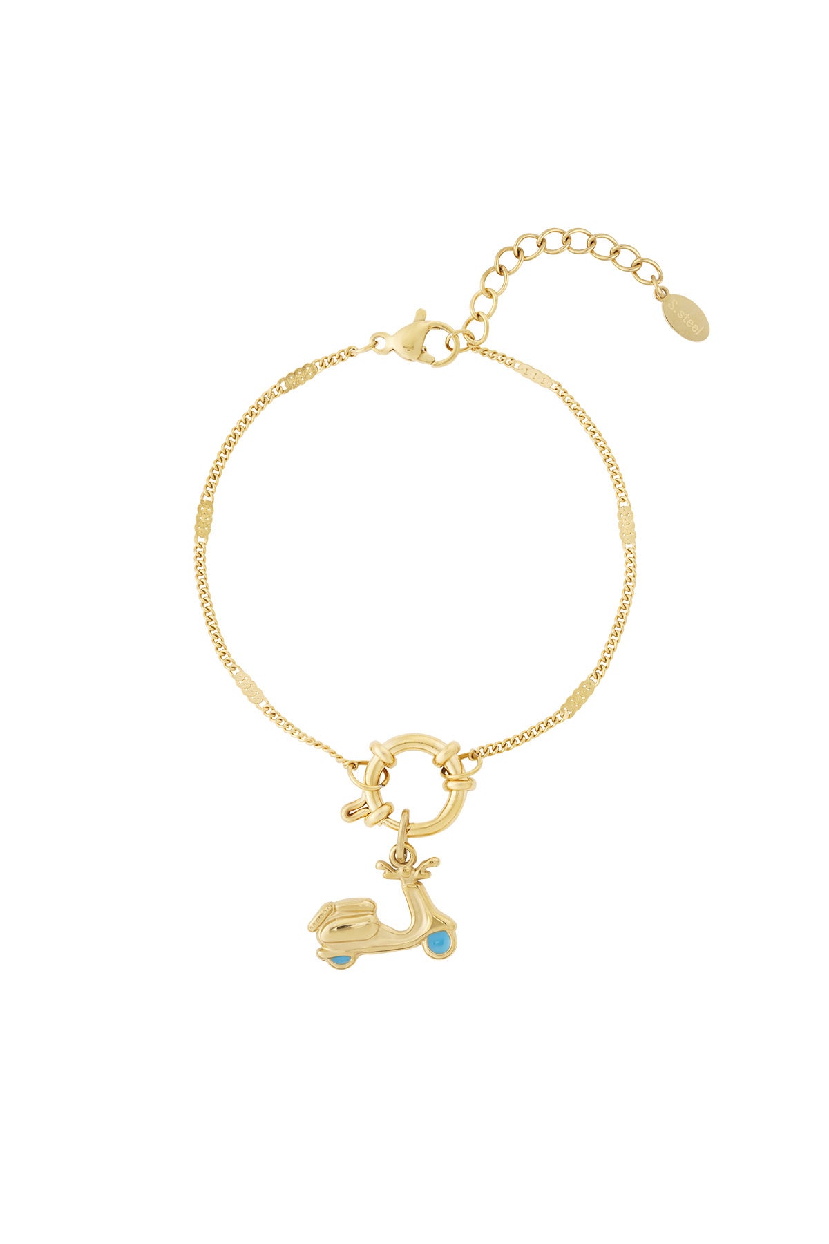 damen armband emaille vergoldet | vergoldet | goldfarbe