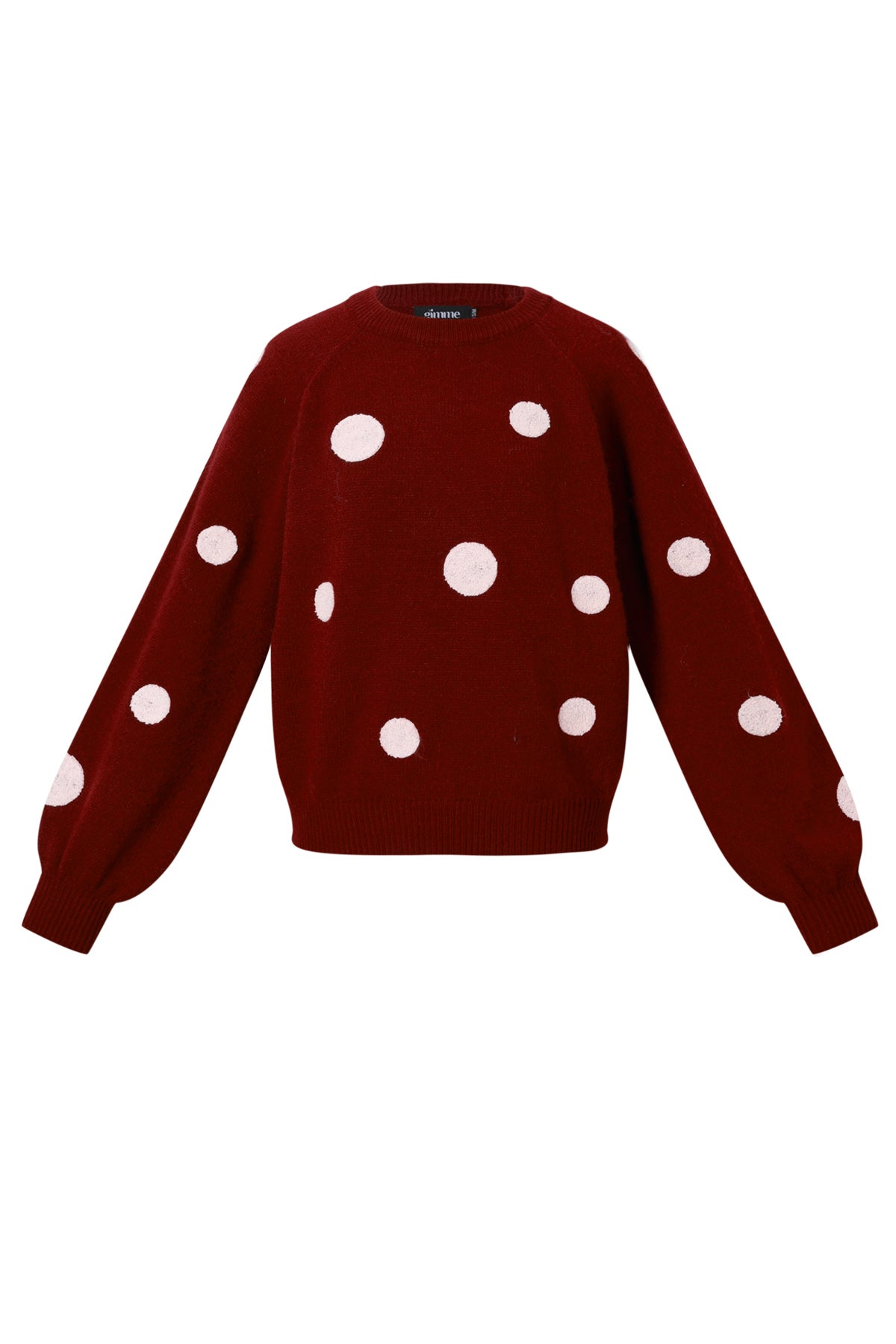 damen pullover gepunktet luxus | polyester | mehrfarbig