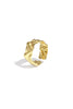 Damen Ring Minimalistisch | Edelstahl | Goldfarbe & Silberfarbe