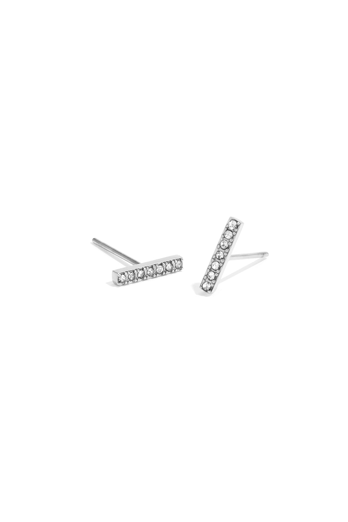 damen ohrstecker strass classic | edelstahl | goldfarbe & silberfarbe