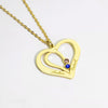 Hollow heart customizable name design light luxury unique necklace