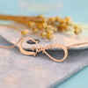 Infinity symbol with customizable name unique design luxury necklace