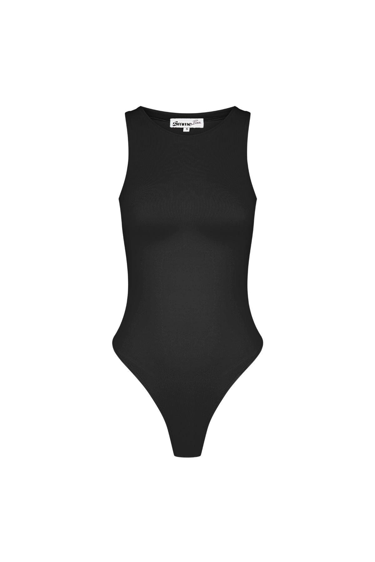 polyester damen ärmelloses body high neck form-fitting