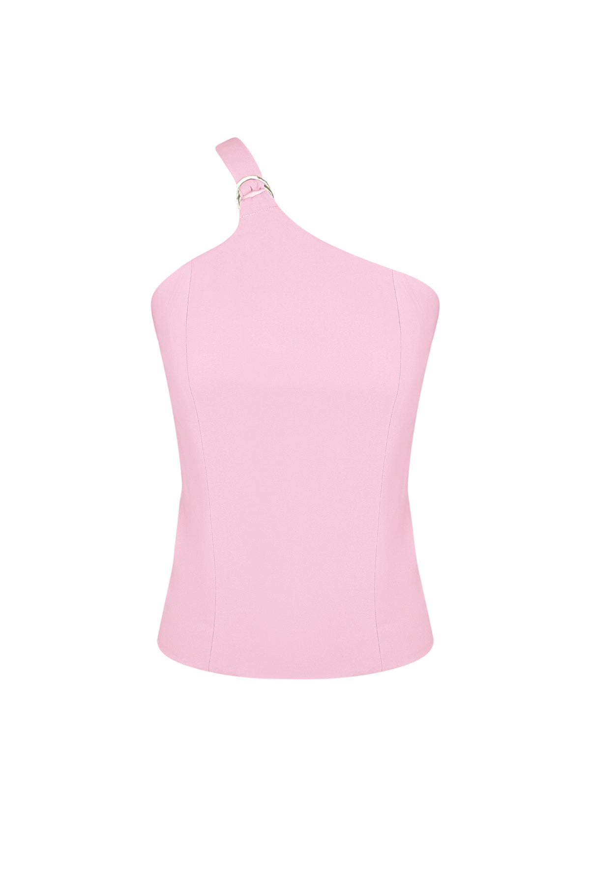 damen top ein-schulter asymmetrisch | polyester | mehrfarbig