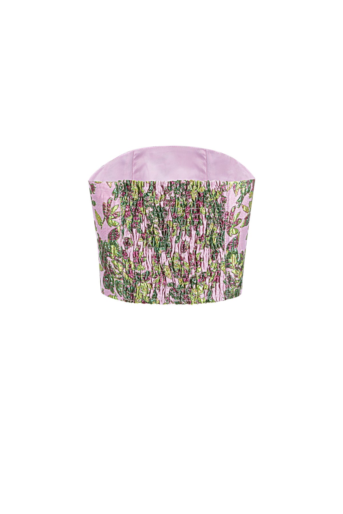 damen top blumenmuster ärmellos | polyester | sekt