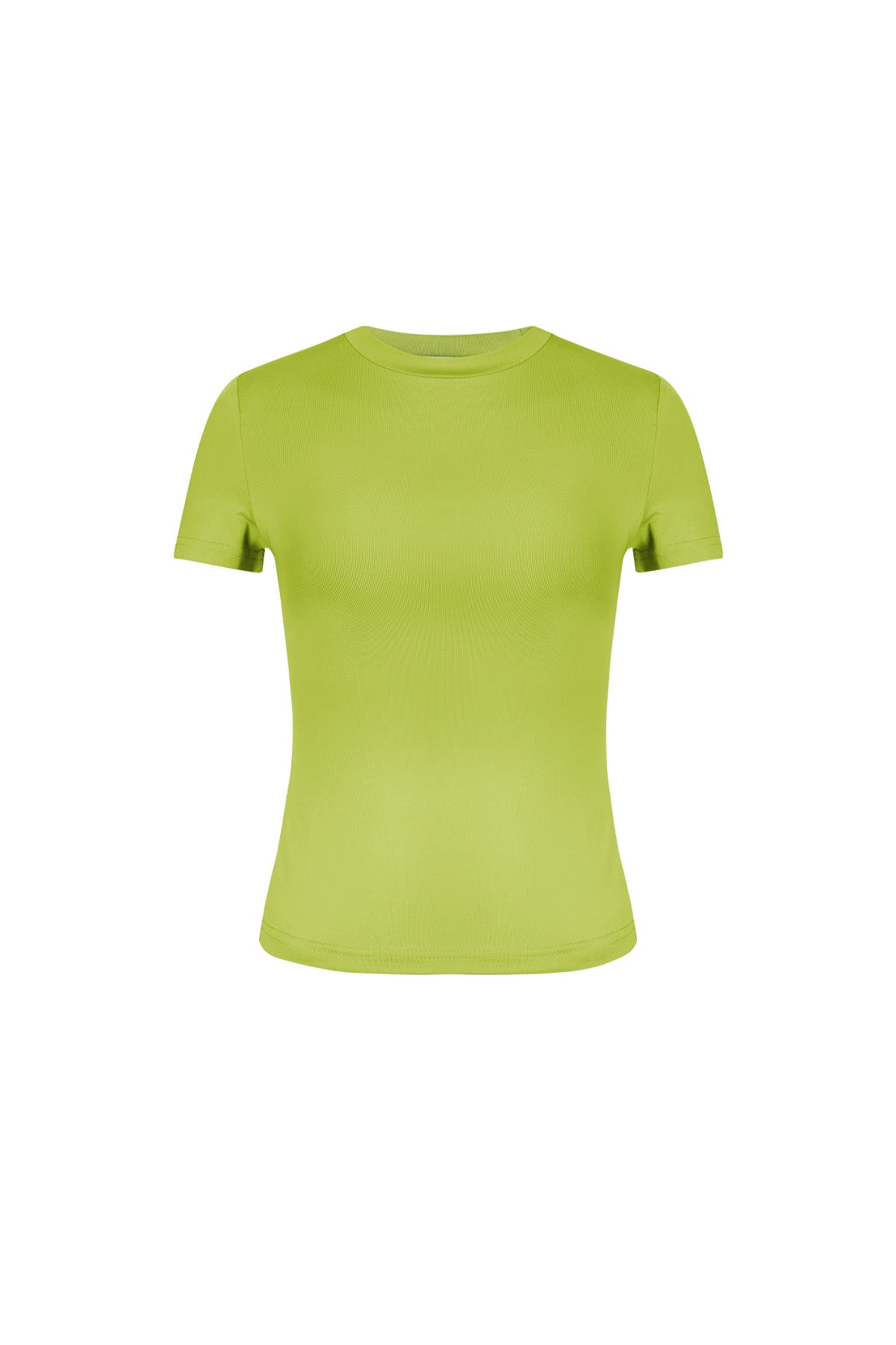 damen top bodycon kurzarm | polyester | braun