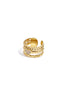 Damen Ring Rose im Herzen | Edelstahl | Goldfarbe & Silberfarbe