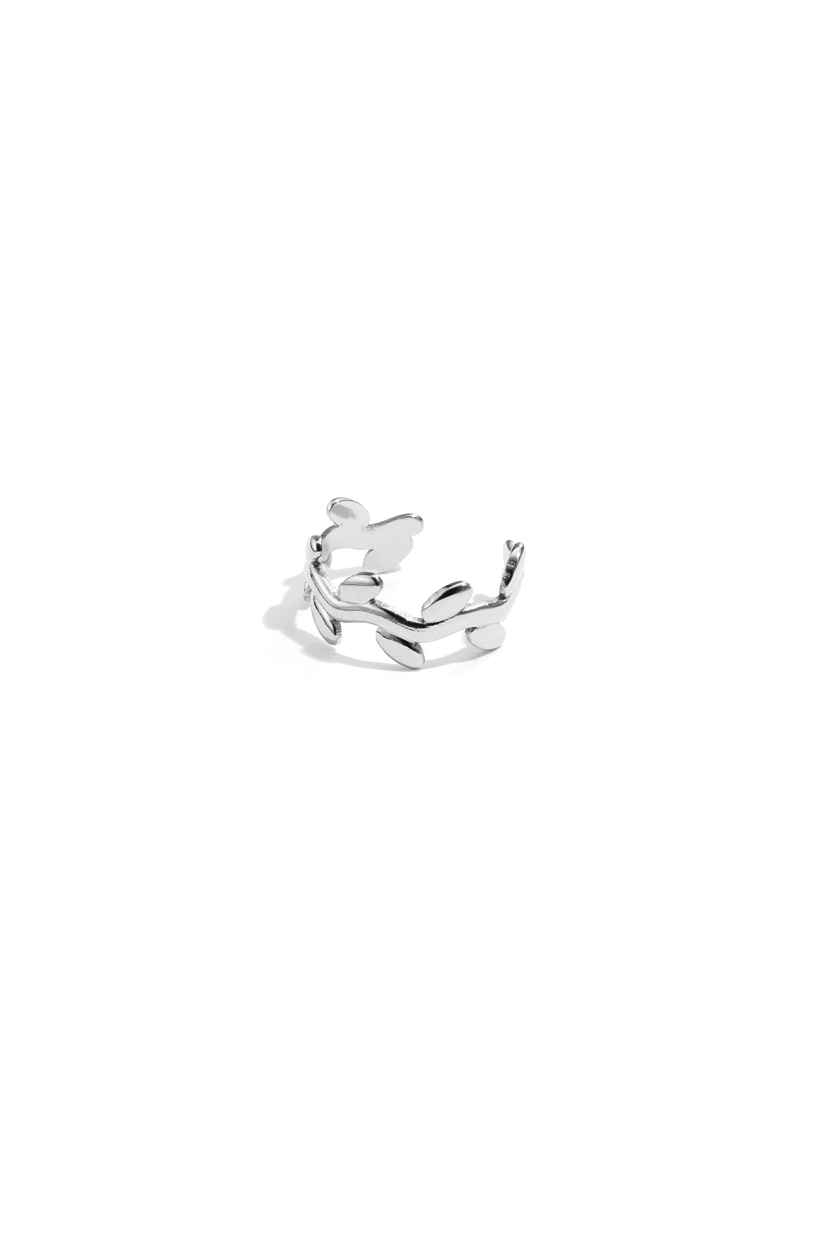 damen ear cuff lorbeerkranz | edelstahl | goldfarbe & silberfarbe