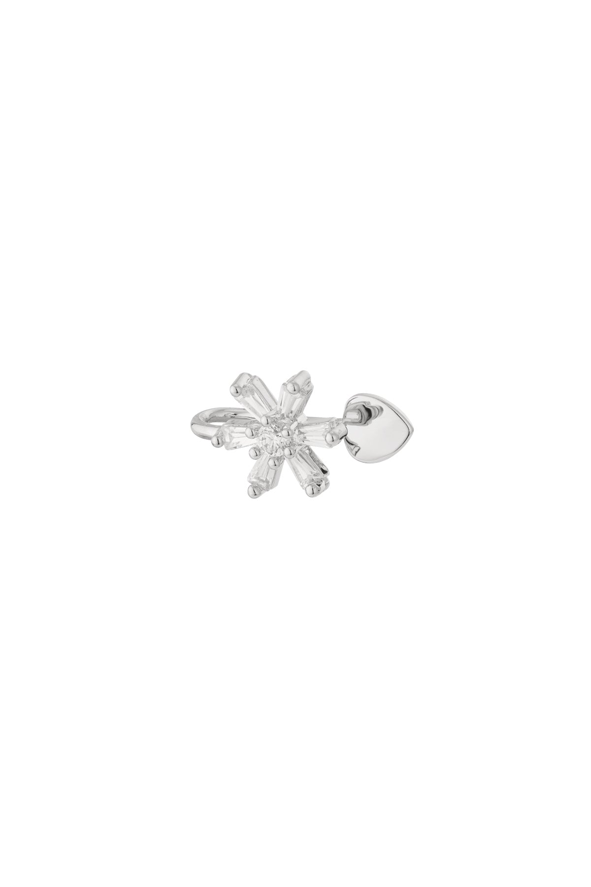 damen ear cuff & nasenmanschette zirkon set | kupfer | goldfarbe & silberfarbe