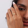Customized Initial Open Ring