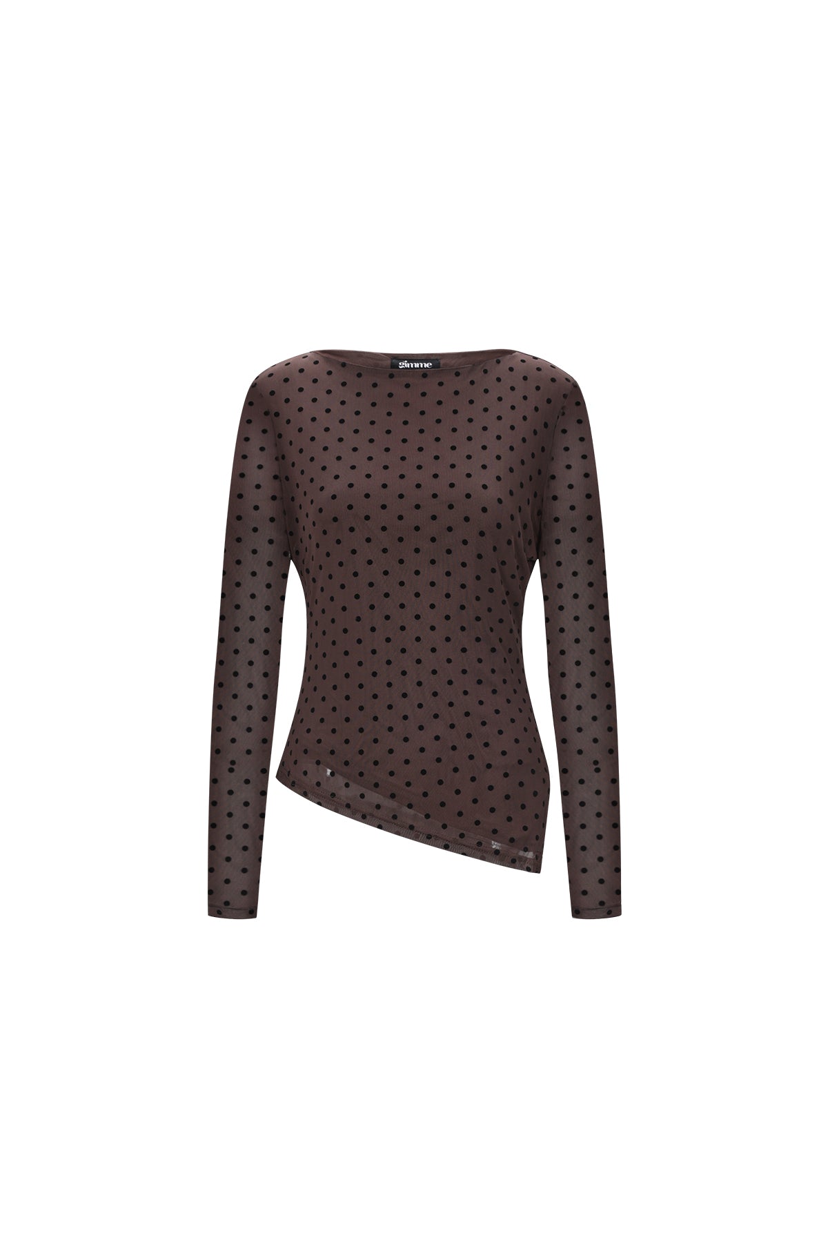 damen top gepunktet luxus | polyester | mehrfarbig