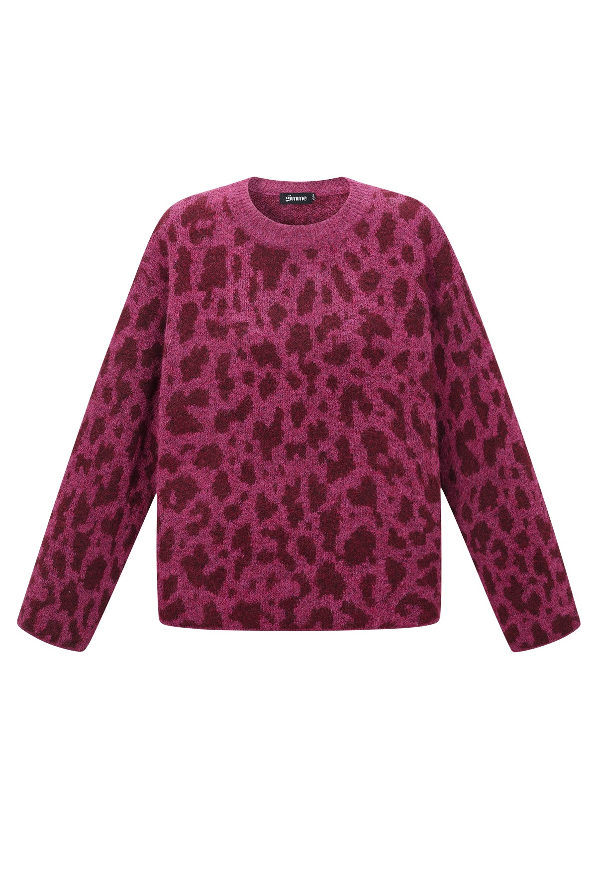 damen pullover leopardenmuster strick | polyester | mehrfarbig