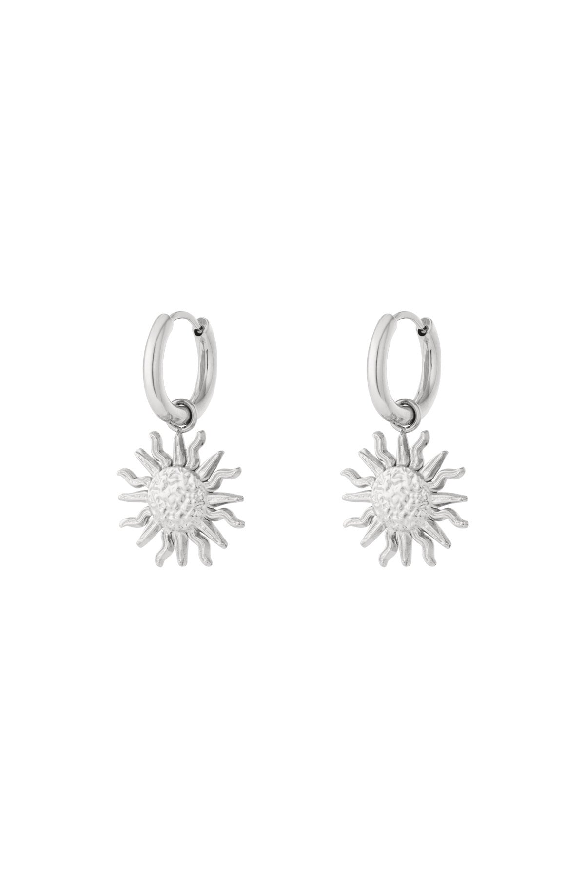 damen ohrringe sonne 14k | edelstahl vergoldet | gold & silber