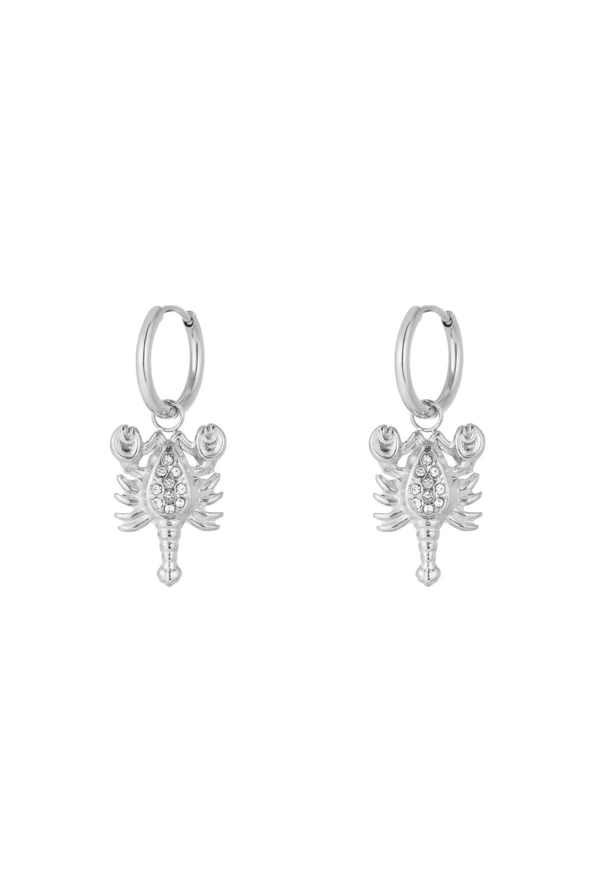 damen ohrringe scorpio strass | edelstahl | gold & silber