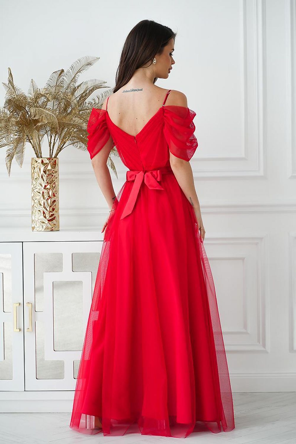 langes kleid model 196096 bicotone