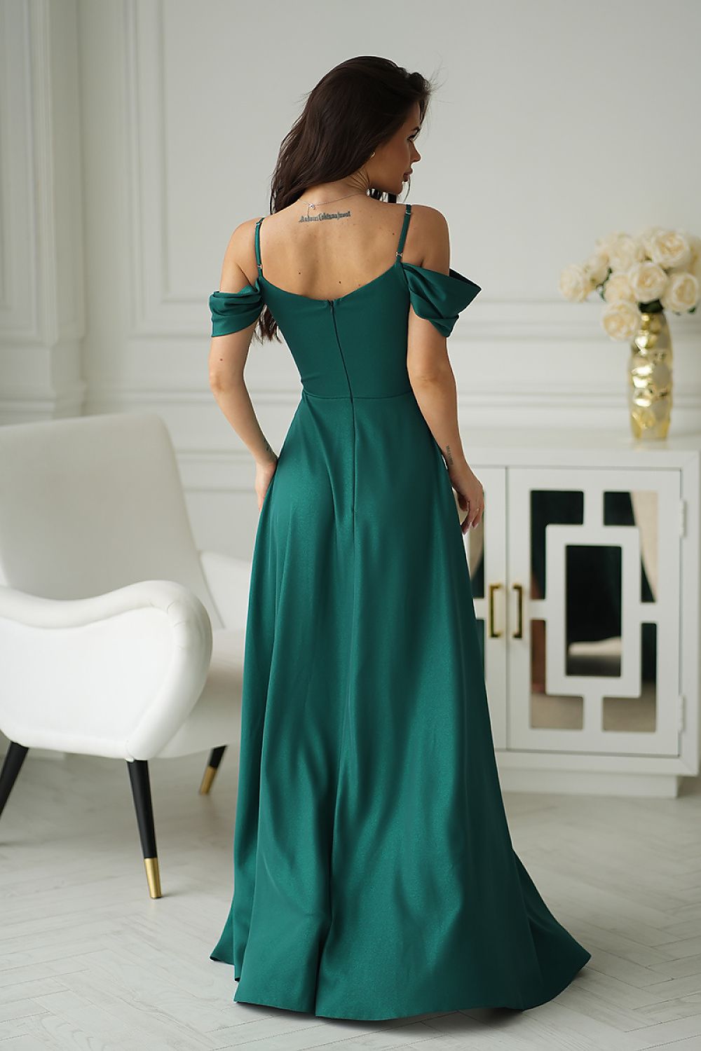 langes kleid model 210724 bicotone