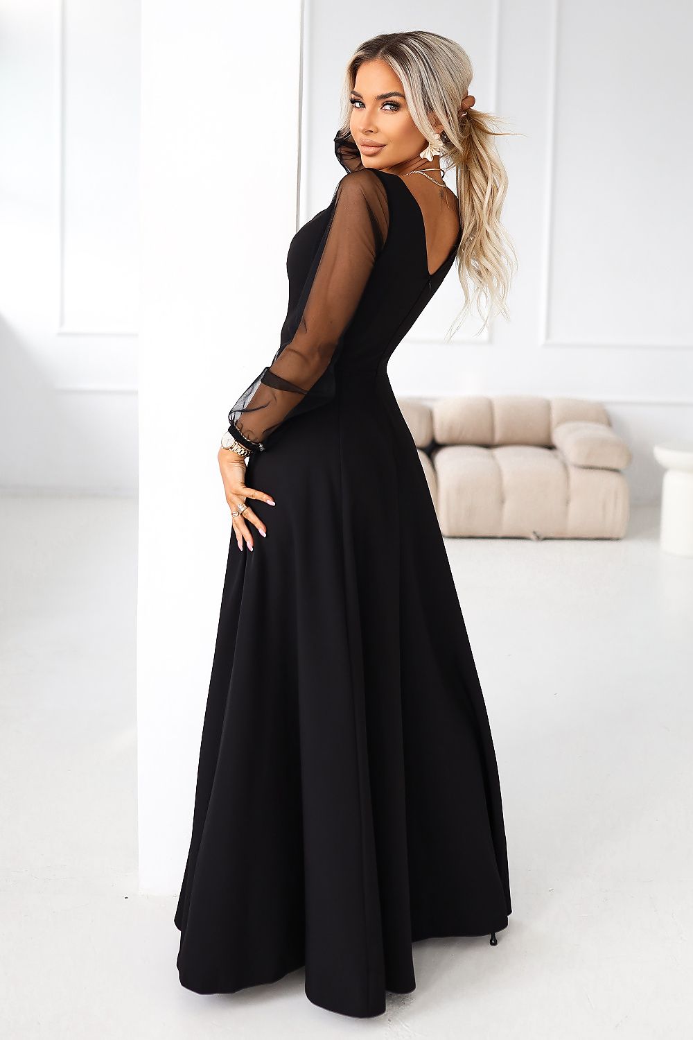 langes kleid model 222147 numoco