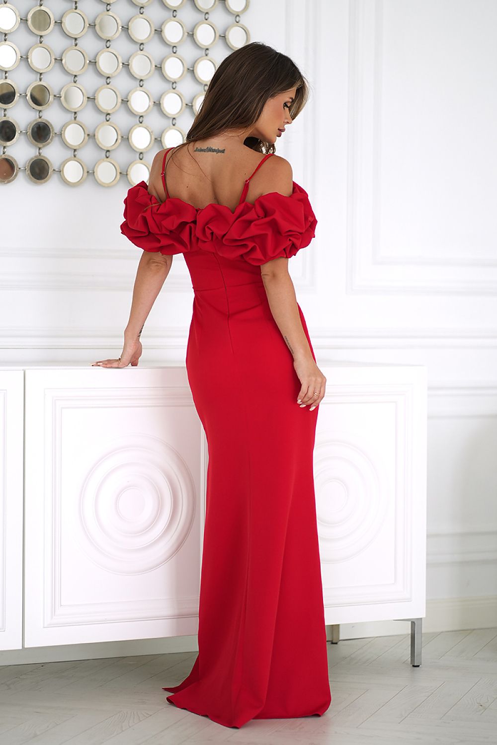 langes kleid model 230919 bicotone