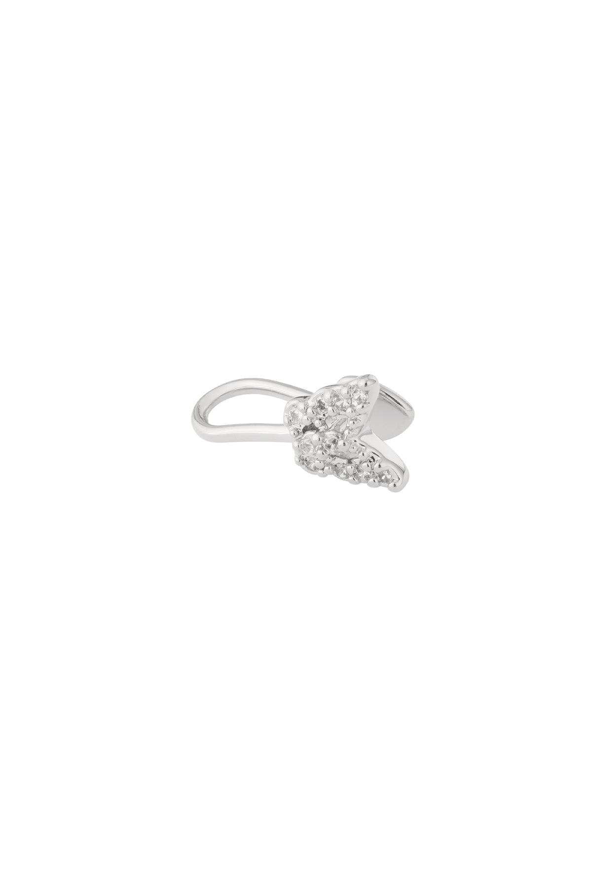 damen ear cuff & nasenmanschette zirkon veredelt | kupfer | goldfarbe & silberfarbe