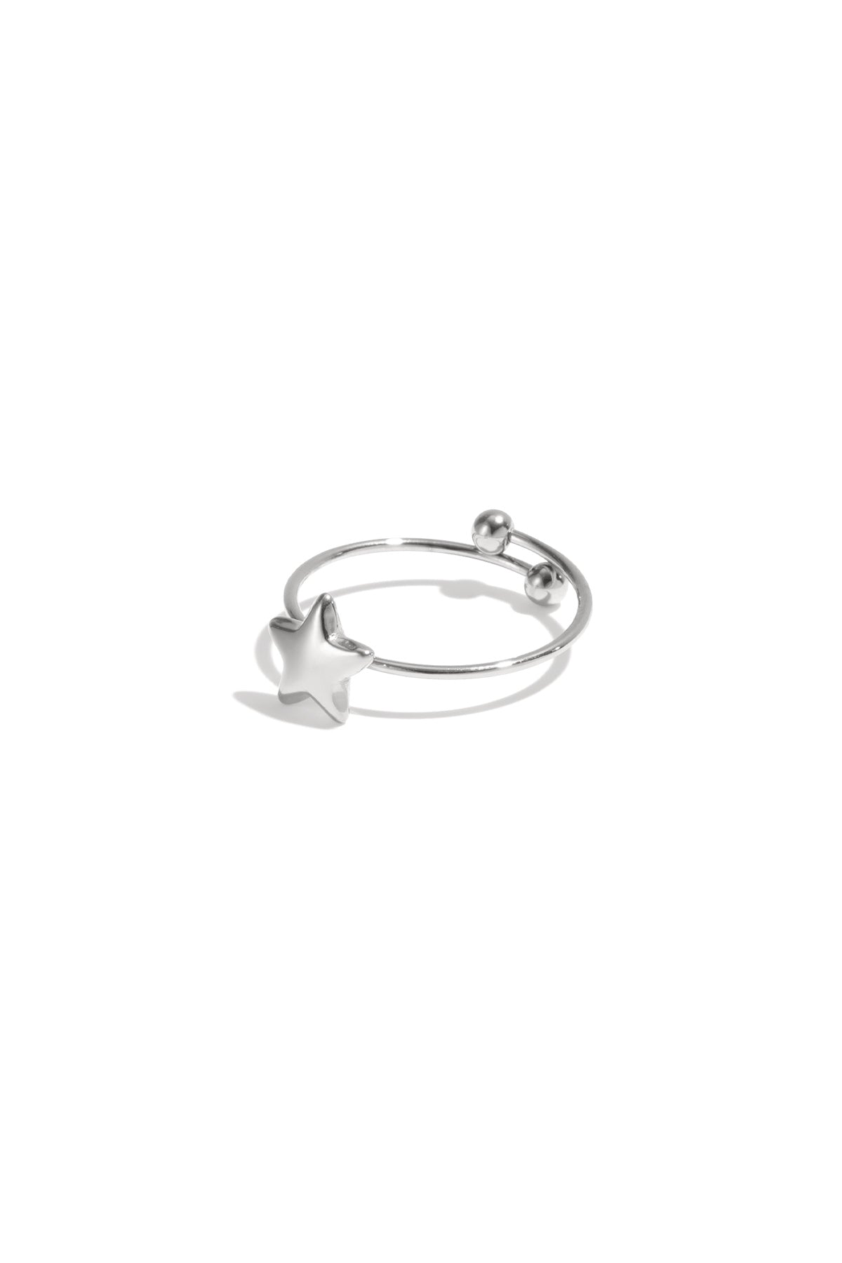 damen ring stern | edelstahl | goldfarbe & silberfarbe