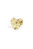 Damen Ring Herz Strukturiert | Edelstahl | Goldfarbe & Silberfarbe