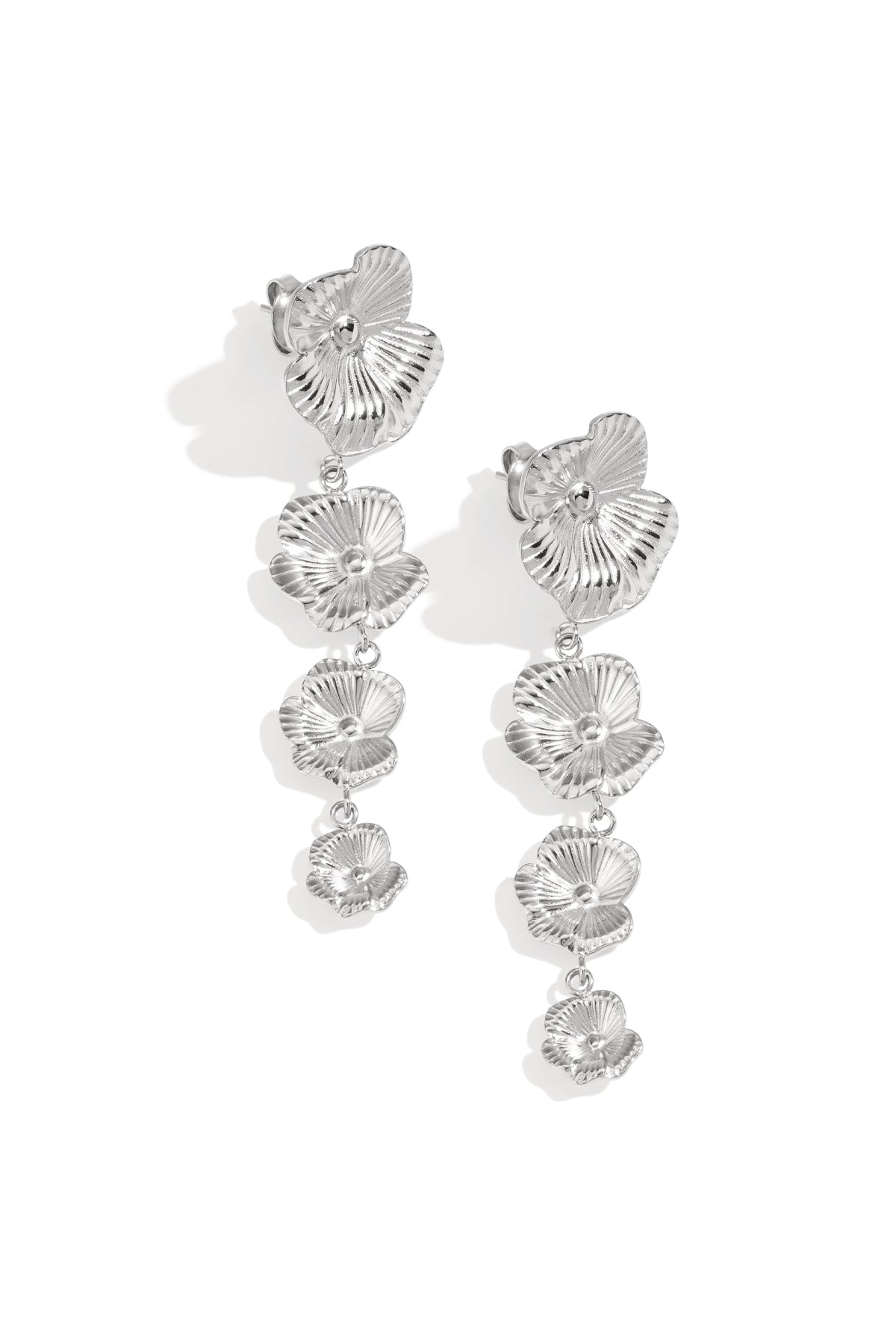 damen ohrringe blume daily | edelstahl 304s | gold & silber