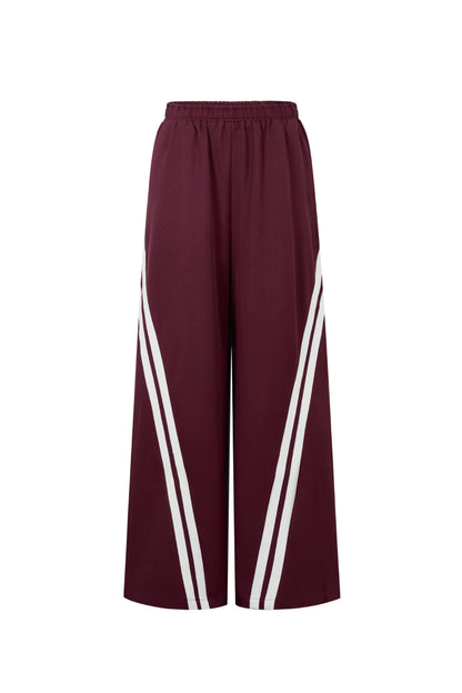 Damen Hose Gestreift | Polyester | Mehrfarbig